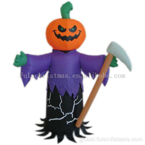 Halloween Pumpkin Inflatables Holiday inflatable pumpkin reaper for Halloween party Manufactory